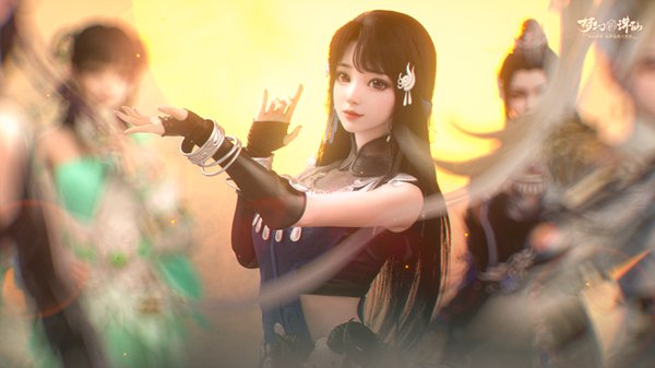 四大美人贺花朝 春天就来《梦幻新诛仙》种花致富！
